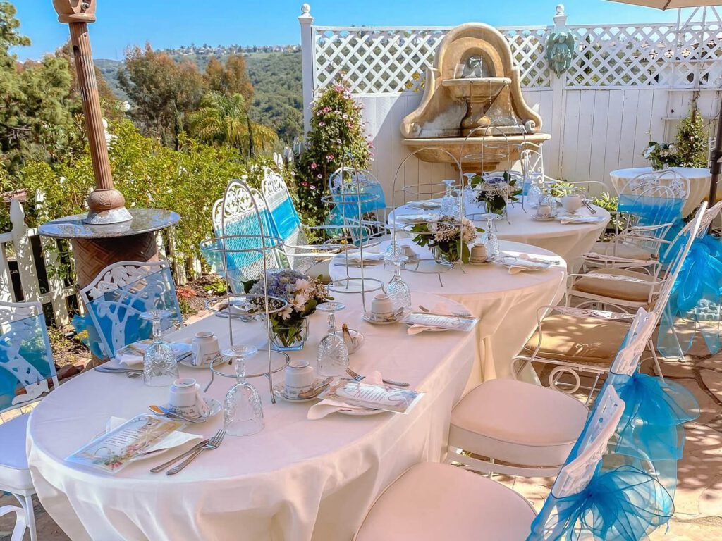 Outisde the Claudia's Tea House venue