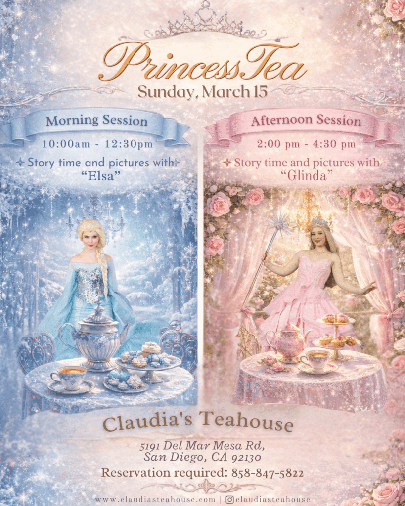 Princess Tea at Claudia's Tea House.